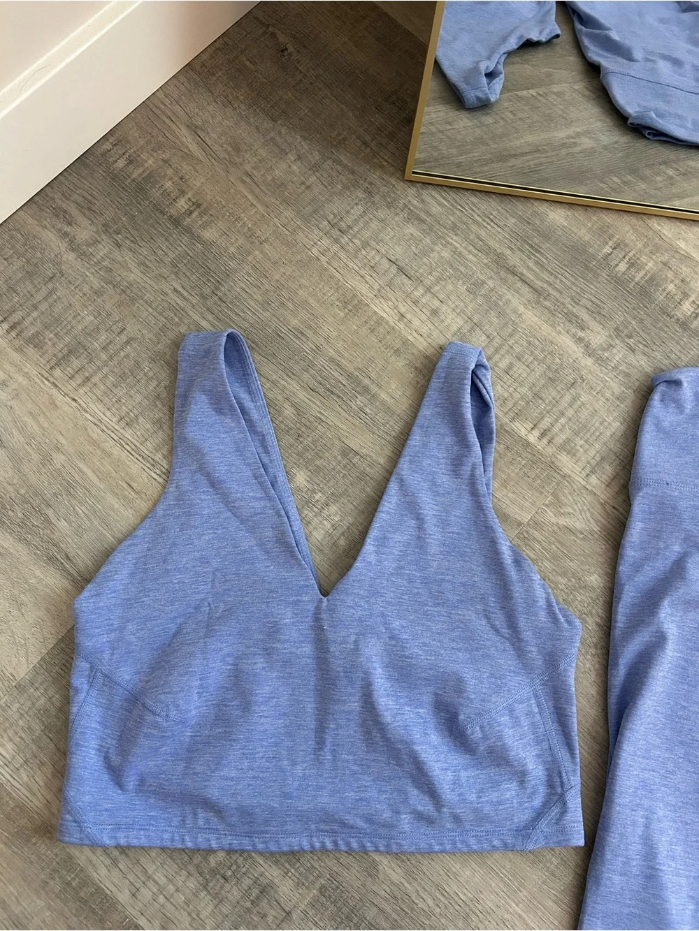 FP Movement Free People Never Better Matching Workout Set Blueberry Heather L